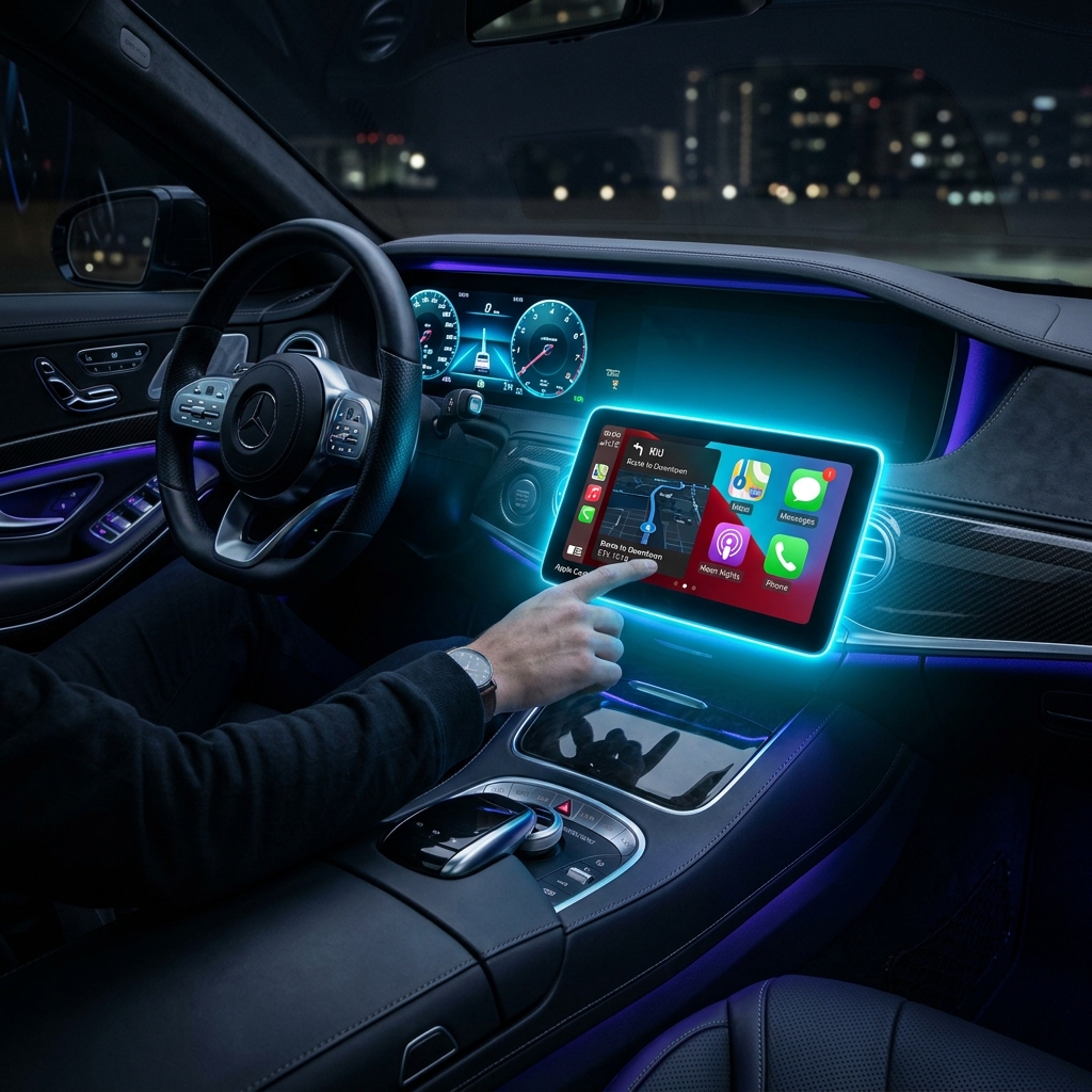 Instalação de multimídia CarPlay Android Auto